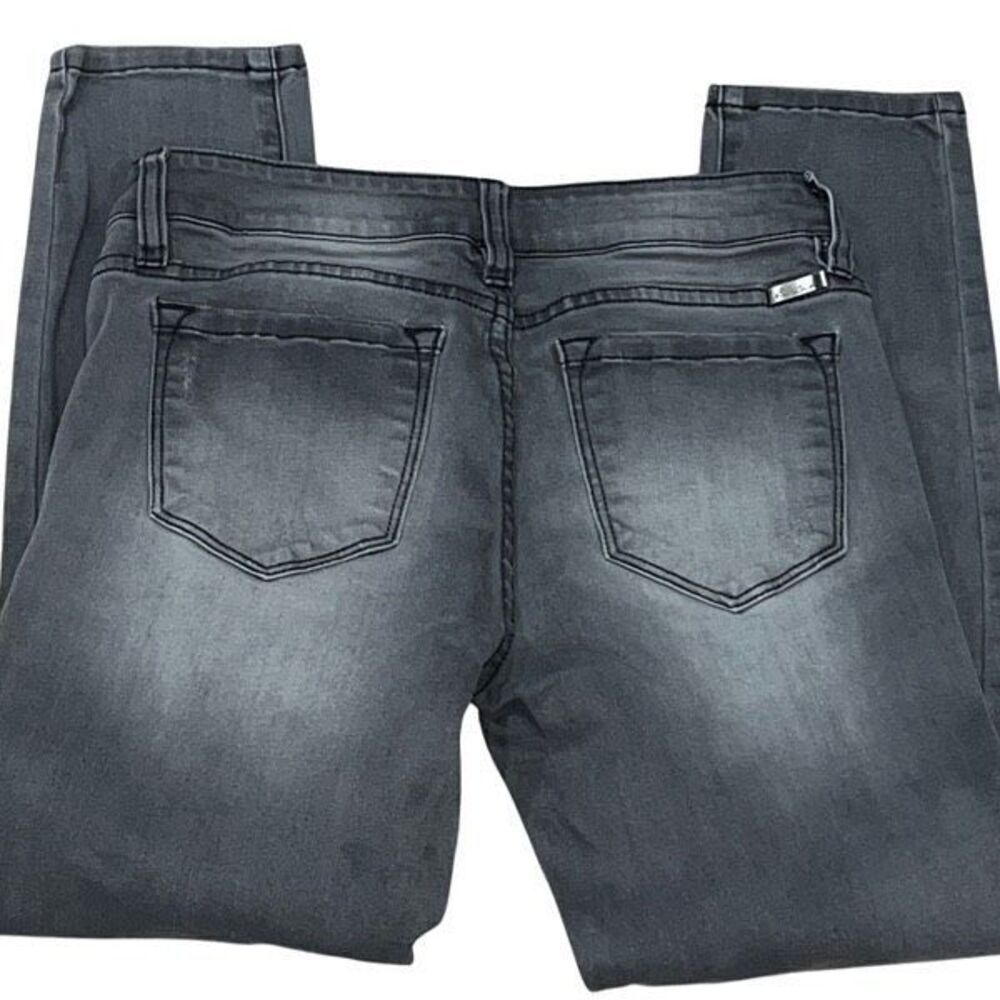 Kancan Los Angeles Charcoal Distressed Jeans Size 5 / 26 - Picture 3 of 4